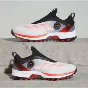 Adidas‎ Adizero ZG BOA Spikeless Waterproof Golf Shoes Red IH9896 Mens Size 12